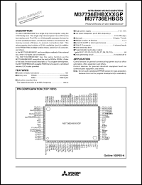 datasheet for M37736EHBGS by Mitsubishi Electric Corporation, Semiconductor Group