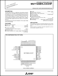 datasheet for M37735MHLXXXHP by Mitsubishi Electric Corporation, Semiconductor Group