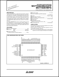 datasheet for M37735EHBFS by Mitsubishi Electric Corporation, Semiconductor Group