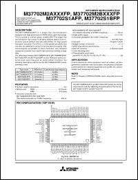 datasheet for M37702MS1BFP by Mitsubishi Electric Corporation, Semiconductor Group