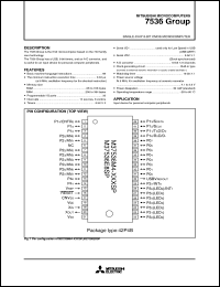 datasheet for M37536E8SP by Mitsubishi Electric Corporation, Semiconductor Group