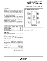 datasheet for M37471E8-XXXFP by Mitsubishi Electric Corporation, Semiconductor Group