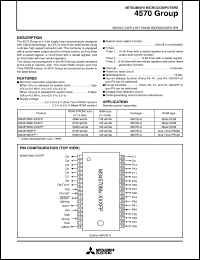 datasheet for M34570M4-XXXFP by Mitsubishi Electric Corporation, Semiconductor Group