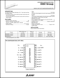 datasheet for M34282M2-XXXGP by Mitsubishi Electric Corporation, Semiconductor Group
