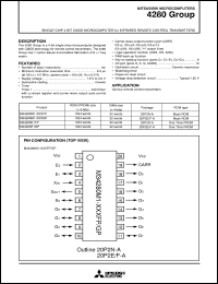 datasheet for M34280E1GP by Mitsubishi Electric Corporation, Semiconductor Group