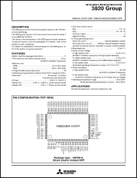 datasheet for M38207E8FS by Mitsubishi Electric Corporation, Semiconductor Group