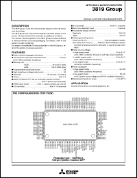 datasheet for M38199EFFP by Mitsubishi Electric Corporation, Semiconductor Group