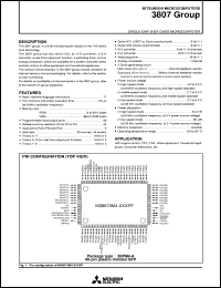 datasheet for M38073E4FS by Mitsubishi Electric Corporation, Semiconductor Group