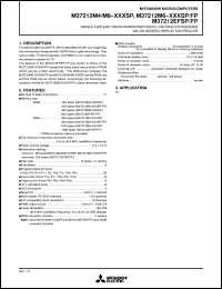 datasheet for M37212EFSP by Mitsubishi Electric Corporation, Semiconductor Group
