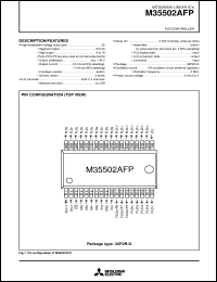 datasheet for M35502AFP by Mitsubishi Electric Corporation, Semiconductor Group
