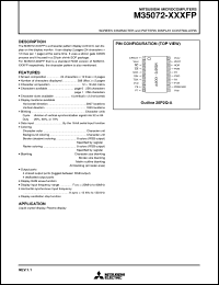 datasheet for M35072-XXXFP by Mitsubishi Electric Corporation, Semiconductor Group