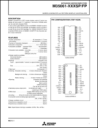 datasheet for M35061-XXXFP by Mitsubishi Electric Corporation, Semiconductor Group