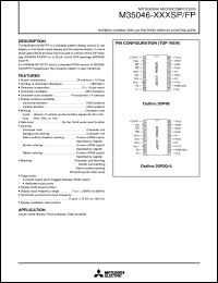 datasheet for M35046-XXXSP by Mitsubishi Electric Corporation, Semiconductor Group