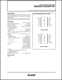 datasheet for M35045-XXXSP by Mitsubishi Electric Corporation, Semiconductor Group