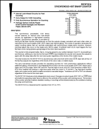 datasheet for SN74F161AN by Texas Instruments