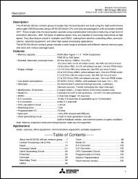datasheet for M30625FGLGP by Mitsubishi Electric Corporation, Semiconductor Group