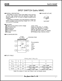 datasheet for NJG1509F by New Japan Radio Co., Ltd. (JRC)