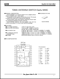 datasheet for NJG1515AVB2 by New Japan Radio Co., Ltd. (JRC)