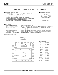 datasheet for NJG1521PE1 by New Japan Radio Co., Ltd. (JRC)