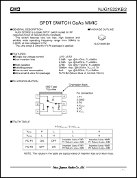 datasheet for NJG1522KB2 by New Japan Radio Co., Ltd. (JRC)