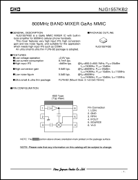 datasheet for NJG1557KB2 by New Japan Radio Co., Ltd. (JRC)