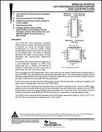 datasheet for SN74HC193NSR by Texas Instruments