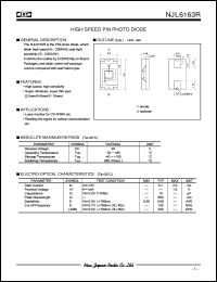 datasheet for NJL6163R by New Japan Radio Co., Ltd. (JRC)