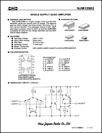 datasheet for NJM12902M by New Japan Radio Co., Ltd. (JRC)