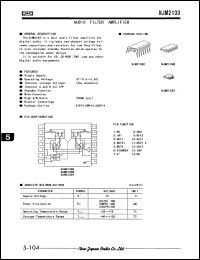 datasheet for NJM2133V by New Japan Radio Co., Ltd. (JRC)