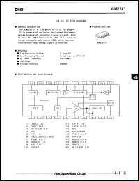 datasheet for NJM2537V by New Japan Radio Co., Ltd. (JRC)