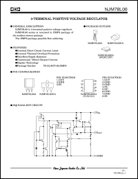 datasheet for NJM78L00UA by New Japan Radio Co., Ltd. (JRC)