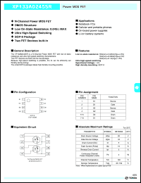 datasheet for XP133A0245SR by Torex Semiconductor Ltd.