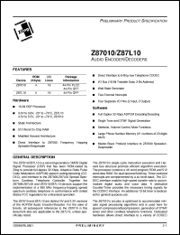 datasheet for Z87010 by 