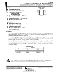 datasheet for TLV5624CD by Texas Instruments