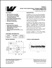 datasheet for WM2631CDT by 