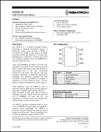 datasheet for FM24C16-P by 