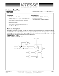 datasheet for VSC7923CA by 