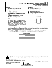 datasheet for TLV5617AID by Texas Instruments