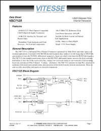 datasheet for VSC7125QN by 