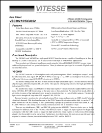 datasheet for VSC8022FI by 