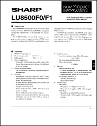 datasheet for LU8500F0 by Sharp