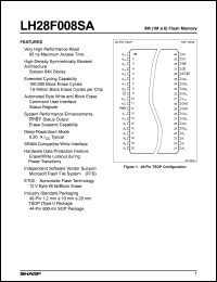 datasheet for LH28F008SAT-12 by Sharp