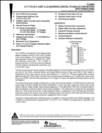 datasheet for TLV5604CPW by Texas Instruments