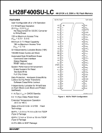 datasheet for LH28F400SUE-LC15 by Sharp