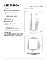 datasheet for LH530800AD by Sharp