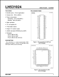 datasheet for LH531024N by Sharp