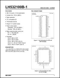datasheet for LH532100BSR-1 by Sharp