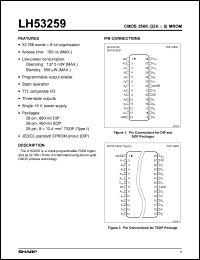 datasheet for LH53259T by Sharp