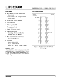 datasheet for LH532600N by Sharp