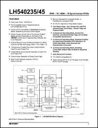 datasheet for LH540245M-25 by Sharp